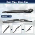thumbnail image 2 of Unique Bargains 390mm Vehicle Rear Wiper Blade Arm Set for 2002-2006 Volvo XC90, 2 of 3