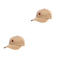 thumbnail image 3 of Guardurnaity Gorra de béisbol con bordado de rosas florales para hombre y mujer, gorra de lona ajustable de algodón con visera Caqui 2piezas, 3 of 6