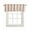 Burnt orange gray, variant on Blue Gray Striped Kitchen Valances for Windows Farmhouse Linen Window Valance Curtain for Living Room Window Treatment Farmhouse Stripe Art Valance Rod Pocket Topper Drape, 54 x 18 Inch
