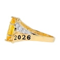 thumbnail image 3 of JackAni 10k Gold Simulated Citrine November Birthstone 2026 Class Graduation Ring - Size 5.75, 3 of 5