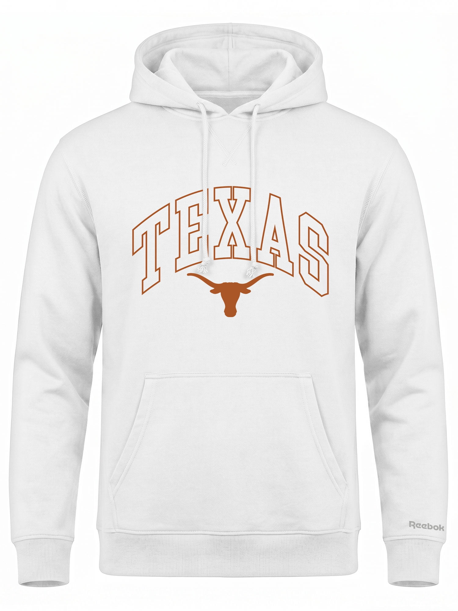 Texas Longhorns Reebok Mens White Hooded Sweatshirt