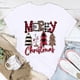 thumbnail image 2 of Camisas Navideñas Para Mujer Casual Cuello Redondo Manga Corta Árbol de Navidad Impreso Top Odeerbi ODB205801, 2 of 7