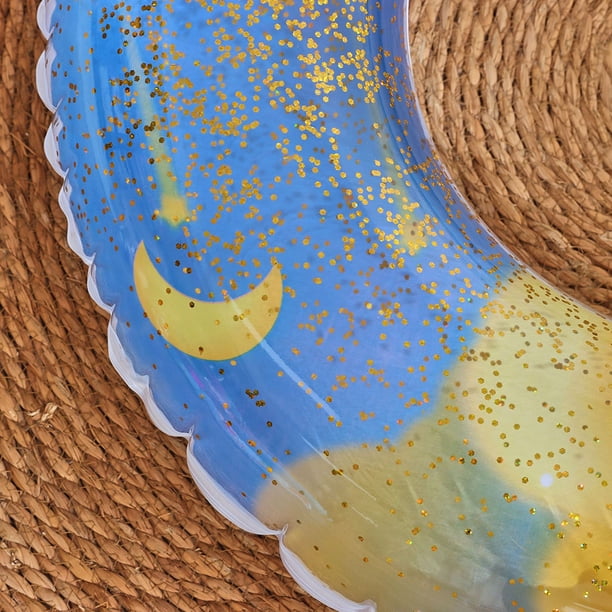 Tubo de flotadores de piscina Anillo de natación estampado suave y resistente para vacaciones en la playa (90) Likrtyny libre de BPA