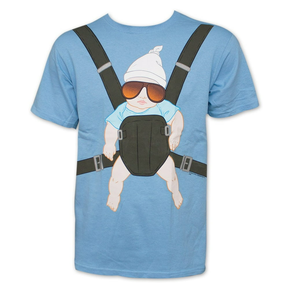 Hangover, The The Hangover Baby Carrier Men's Blue Graphic TShirt