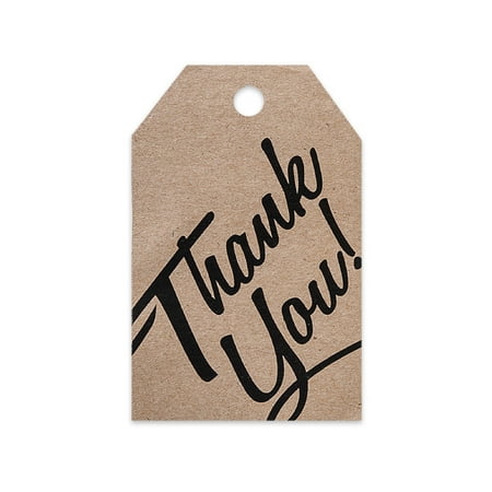 thank you kraft gift wrap gift bag tags 25pack walmart com