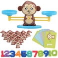 thumbnail image 1 of Juego de equilibrio «Monkey Balance», de plástico ABS, juguete de aprendizaje temprano de matemáticas para niños mayores de 3 años, para desarrollar la habilidad de contar, 1 of 7