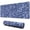 Blue Ocean Camouflage, variant on Color Curve Camouflage desk Mouse Padwaterproofwashable for Office Home Work GamingmousematRubber Base Mousepad with Stitched Edges 31.5x11.8inches