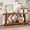 Brown, variant on Kicctian 2-Tier Farmhouse Console Table, 70.9" Long Narrow Entryway Table with Ultra-Stable Trapezoid Legs & Storage Shelf, Ideal for Hallway, Living Room, Bedroom, Deep Gray