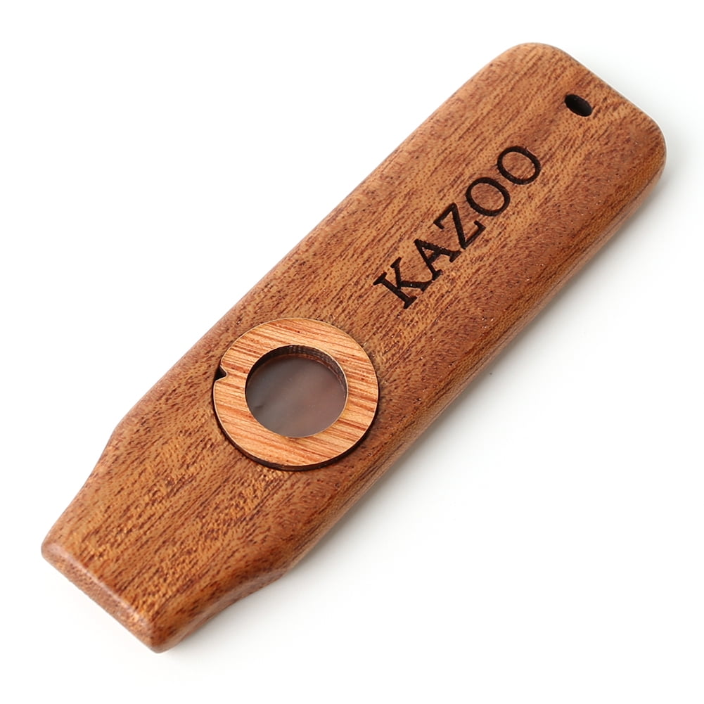 Landriver Wood KAZOO with Five Membrane Flute Diaphragm Mouth Kazoos