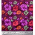 thumbnail image 1 of Soimoi Cotton Duck Fabric Artistic Floral Printed Craft Fabric by the Yard 56 Inch Wide, 1 of 3