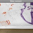 thumbnail image 6 of Ambesonne Music Place Mats Set of 4, Musical Note Black Theme, Standard Size, Purple and Red, 6 of 6