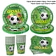 thumbnail image 3 of Vajilla desechable con temática de fútbol para niños, plato de papel, taza, mantel, decoración de fiesta de cumpleaños deportiva, suministros de favores, 3 of 4