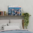 thumbnail image 4 of Chicago Skyline Wall Art USA City Wall Decor for Living Room Blue Chicago Panorama Picture Modern Cityscape Poster Sunset Building Canvas Prints Artwork Bedroom Kitchen Office Home Decorations 12x16, 4 of 6