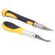 thumbnail image 4 of Cuchillo para tallar madera DEWIN - Cuchillo para tallar madera de 2 piezas, herramienta de corte manual para carpintería de acero con alto contenido de carbono + 11 hojas, 4 of 8