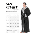 thumbnail image 3 of Mens Robe, PUTUO Robes for Men, Soft Plush Full Length Robe Winter Warm Fuzzy Luxury Spa Dressing Gown with Pockets Shawl Collar Housecoat, 3 of 9