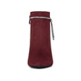 thumbnail image 2 of Unique Bargains Women's Bling Rhinestone Pointed Toe Stiletto Heels Ankle Boots Burgundy (Size 8), 2 of 8