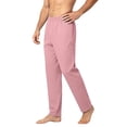 thumbnail image 7 of Men's Straight Leg Work Pants Solid Color Elastic Waist Stretch Trousers with Pockets for Outfit & Casual Wear, 7 of 7