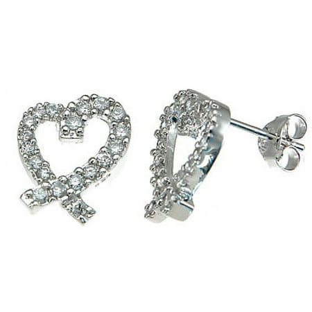 925 Sterling Silver Heart Earrings Makes Unique Women Birthday Gift, Heart Sterling Silver Earrings