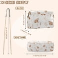 thumbnail image 4 of FORMRS Women Crossbody Purse with Chain Strap Vegan Leather Shoulder Handbag, Gray Bears, 4 of 7
