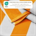 thumbnail image 2 of 100% Cotton Cabana Striped Oversized Beach & Pool Towels (35" x 70", Orange), 2 of 6