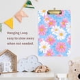 thumbnail image 4 of FORMRS Acrylic Clipboard with Low Profile Clip Standard A4 Letter Size, 12.5" x 9", Pink Daisy, 4 of 8