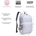 thumbnail image 2 of Adidas Classic 3S 4 Backpack, White/Onix Grey/Rose Gold, One Size, 2 of 6