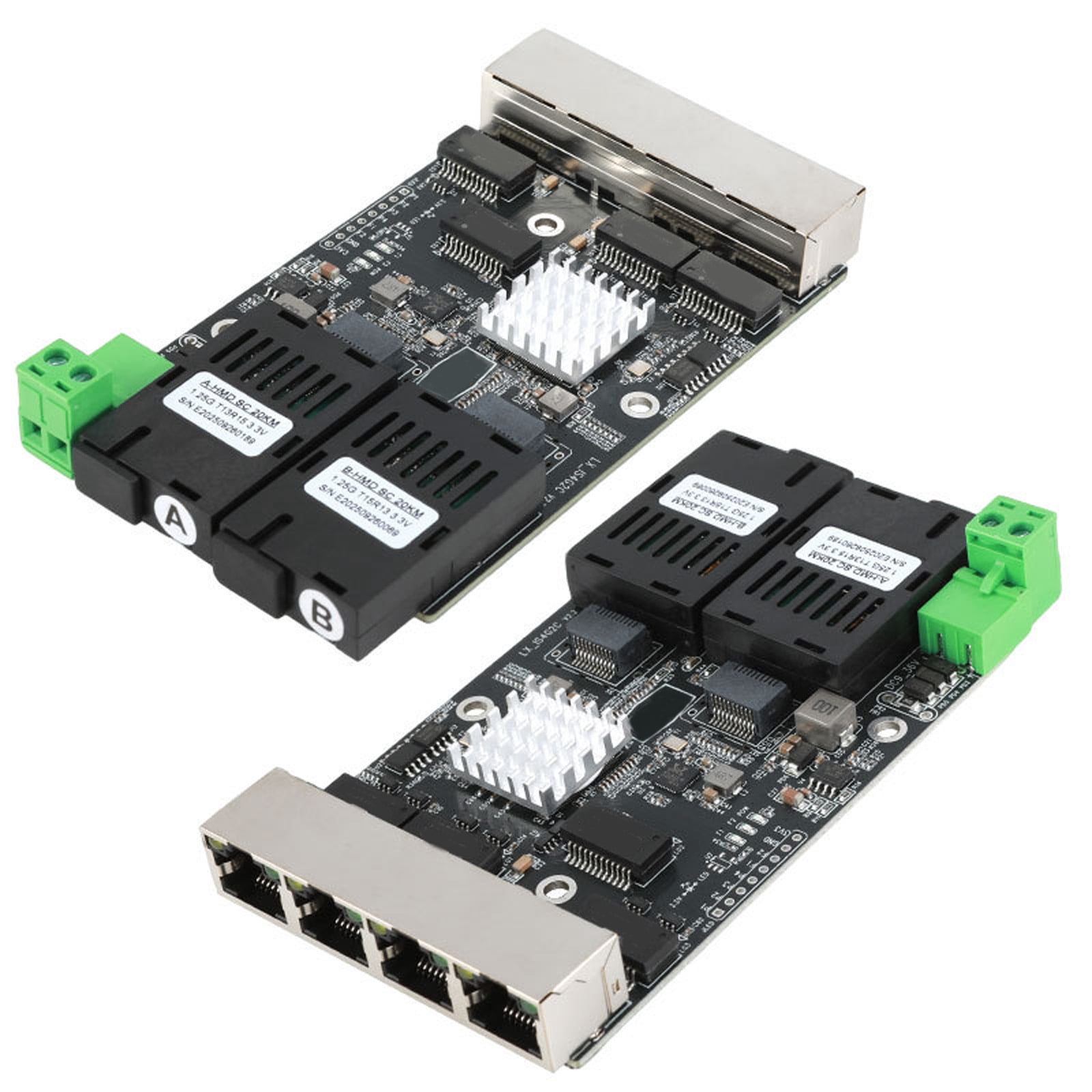 Heavy Duty 2 Light 4 Electric Port Gigabit Networking Switches With 5V To 36VDC Power Input