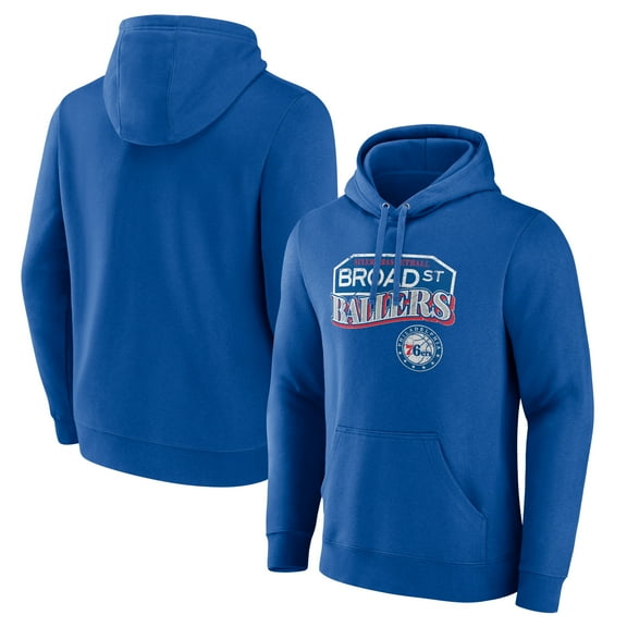 Men's Royal Philadelphia 76ers Pick & Roll Coverage Pullover Hoodie