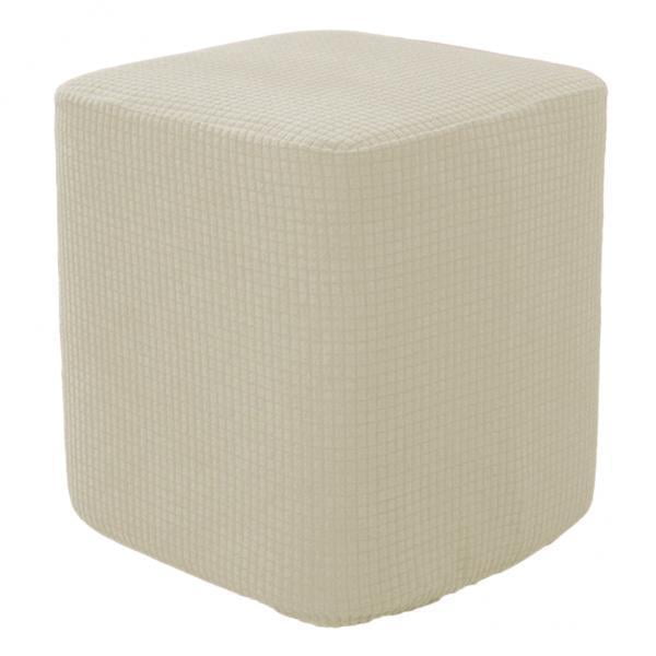 2x otomanas de poliéster cuadradas para reposapiés, funda decorativa de repuesto para reposapiés para dormitorio, sala de Yotijar otomana cubre funda