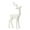 B, variant on White Deer Statue, Antique Finish Imitation Metal Stag Sculpture for Garden, Entryway & Porch Decor, Weather-Resistant Outdoor Art, No Assembly Required