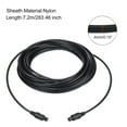 thumbnail image 2 of Fiber Optic Audio Cable Digital Optic Cable 23.6FT TOS Optical Link Plastic Straight for TV DVD Black, 2 of 6