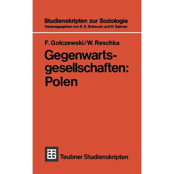 Teubner Studienskripten Zur Soziologie Gegenwartsgesellschaften: Polen, Book 40, (Paperback)