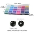 thumbnail image 5 of Glass 1 box 312G 24 color 12/0 Baking Paint Glass Seed Beads Round Mixed color 2mm Hole: 1mm 13G/color, 5 of 7