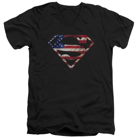 Superman - Super Patriot - Slim Fit V Neck Shirt - Large