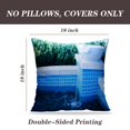 thumbnail image 2 of LALILO Throw Pillow Covers Contemporary Home With Blue Water With Cushion Cover 18" x 18", 2 Pack, 2 of 6