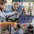 thumbnail image 6 of Samsung Galaxy A53 5G Case, Galaxy A53 5G Phone Case with HD Screen Protector, Heavy Duty Shockproof Phone Cover with Magnetic Kickstand Ring for Samsung A53 5G, Blue, 6 of 14