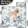 thumbnail image 4 of Blue Christmas Snowflake Pattern Toddler Nap Mats for Kids Preschool,50"x20" Sleeping Mat Bag or Kids,Toddler Sleeping Bag,Toddler Nap Mat or Daycare, 4 of 6