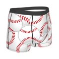 thumbnail image 3 of Disketp Baseballs Men'S Boxer Briefs,Soft And Breathable Cotton Underwear With Comfortflex Waistband, 3 of 8