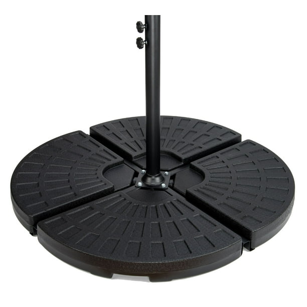 4Piece Set Cantilever Umbrella Base Water Weights for Offset Umbrellas by Trademark Innovations