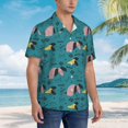 thumbnail image 3 of Susaid Dachshund Dog Print Short Sleeve Shirts Button Down Casual Shirts Summer Beach Aloha Button Down Short Sleeve for Men ,Medium, 3 of 7