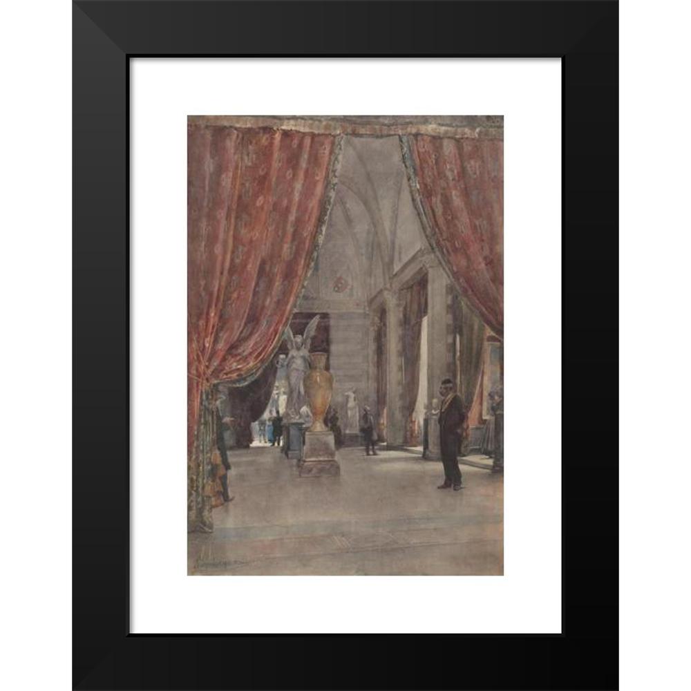 Jan Hoynck van Papendrecht 11x14 Black Modern Framed Museum Art Print Titled - Gallery of Honor of the Rijksmuseum Amsterdam (1885)