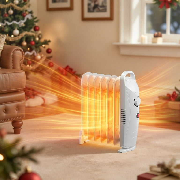 PRO CHOICE Oil Filled Radiator Heater, 700W Electric Portable