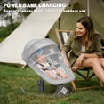 thumbnail image 6 of Fashionsmile Electric Baby Swing, Caveen Infant Swing Rocker with Remote Control, 5 Sway Speeds, Bluetooth Music, Grey, 6 of 9
