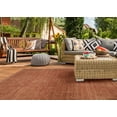 thumbnail image 2 of Linon Outdoor Washable Area Rug Collection, Orange and Ivory, 7' x 9', 2 of 8