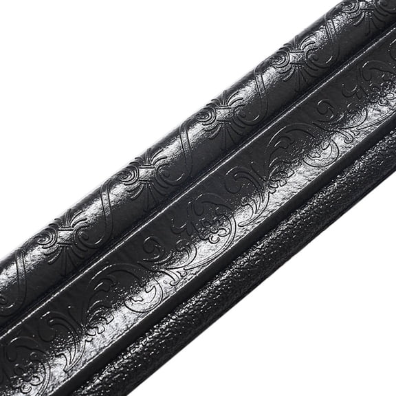 Orchip Black, Waterproof Peel and Stick Wallpaper Removable Self Adhesive Tiles Sticker Molding Trima