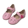 thumbnail image 3 of Ccpelsie Girls Dress Shoes Mary Jane Princess Hook and Loop Glitter Party Flats for Little/Big Kids(Pink,11), 3 of 5