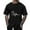 #Black, variant on DPTALR Men's Retro Print Pullover T-Shirt Round Neck Short Sleeve Loose Casual Style,Navy, L