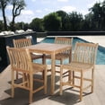 thumbnail image 6 of Amazonia Teak Eden 4-Person Teak Patio Bar Set, 6 of 6