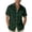 Dark Green, variant on Hawaiian Shirt for Men Summer Short Sleeve Button Down Lapel Collar Floral Print Casual Beach Shirt Vacation Outfits