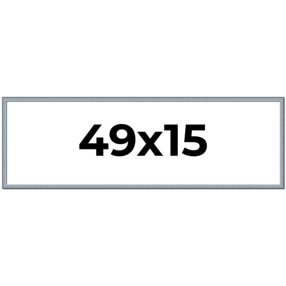 49x15 Frame Rustic Sky Blue Solid Wood Picture Frame | 0.75 Inch Moulding Width |Includes UV